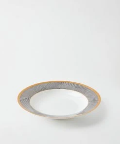 TRISH SCULLY HOME GLEN PLAID 9" BONE CHINA BOWL