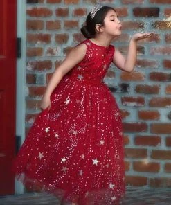 TRISH SCULLY ANTOINETTE GOWN CRIMSON