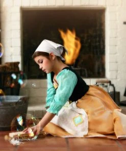 TRISH SCULLY Dress Up FAIR MAIDEN DRESS & HEAD SCARF SET