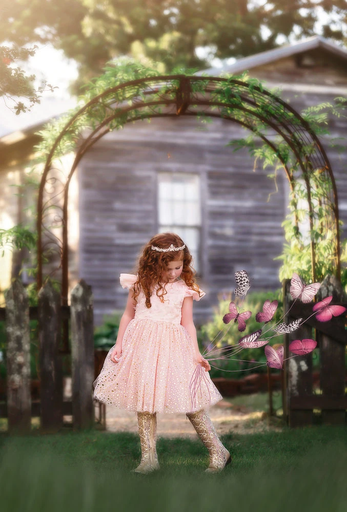 TRISH SCULLY SHIMMER BUTTERFLY DRESS