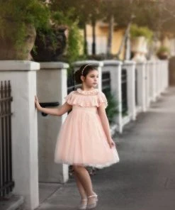 TRISH SCULLY Summer Wedding Guest GIOVANNA DRESS BLUSH PINK