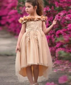 TRISH SCULLY HOME BELLE GOWN GOLD GIRLS