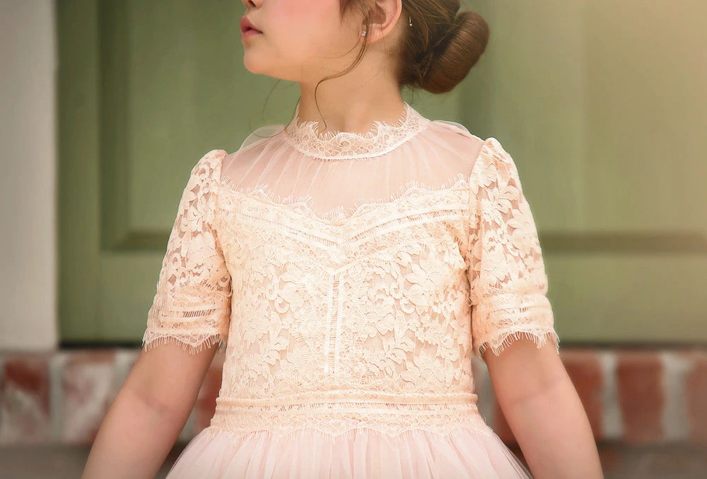 TRISH SCULLY HOME GIRLS HARMONY GOWN PEACHY PINK