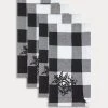 TRISH SCULLY HOME BUFFALO CHECK NAPKIN SET OF 4