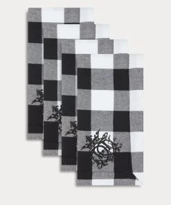 TRISH SCULLY HOME BUFFALO CHECK NAPKIN SET OF 4