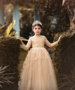 TRISH SCULLY HOME MARIPOSA GOWN CHAMPAGNE