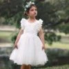 TRISH SCULLY GIRLS BIANCA DRESS WHITE