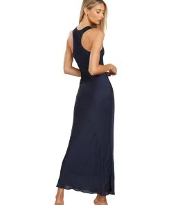 TRISH SCULLY HOME GISELE MAXI DRESS NAVY