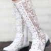 TRISH SCULLY Shop All Girls Apparel GRAMERCY BOOT WHITE
