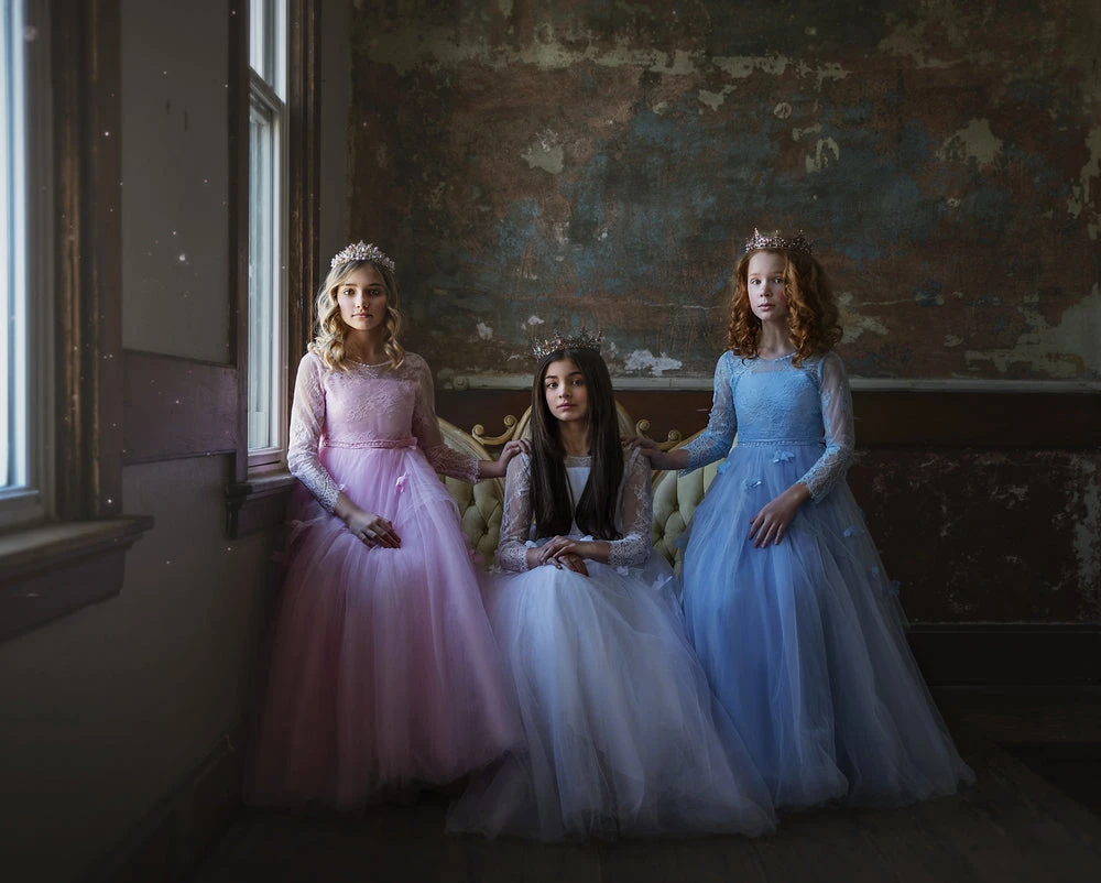 TRISH SCULLY HOME MARIPOSA GOWN BLUE