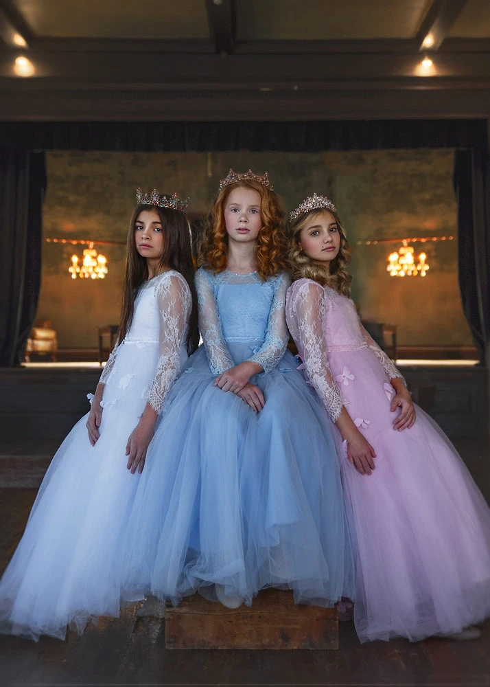 TRISH SCULLY HOME MARIPOSA GOWN BLUE