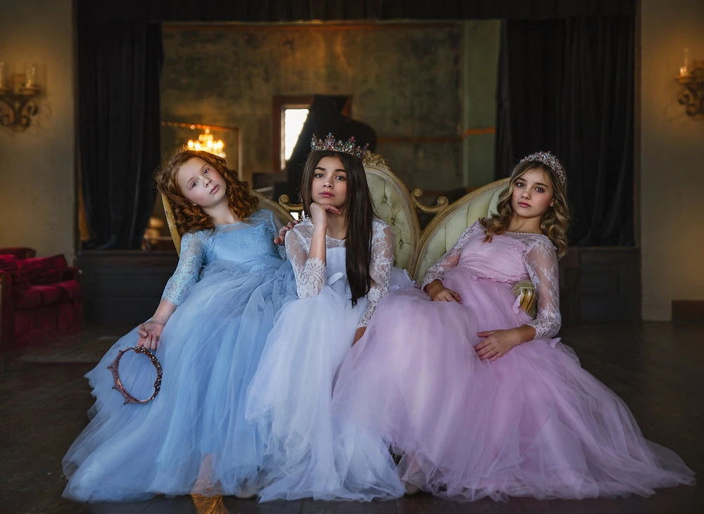 TRISH SCULLY HOME MARIPOSA GOWN BLUE