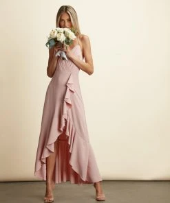 TRISH SCULLY PAIGE GOWN BLUSH PINK WOMEN