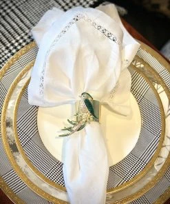 TRISH SCULLY HOME L’OISEAU NAPKIN RING SET OF 2