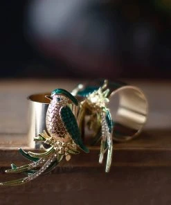 TRISH SCULLY HOME L’OISEAU NAPKIN RING SET OF 2