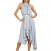 TRISH SCULLY NOEMI DRESS SILVER