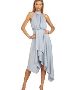 TRISH SCULLY NOEMI DRESS SILVER