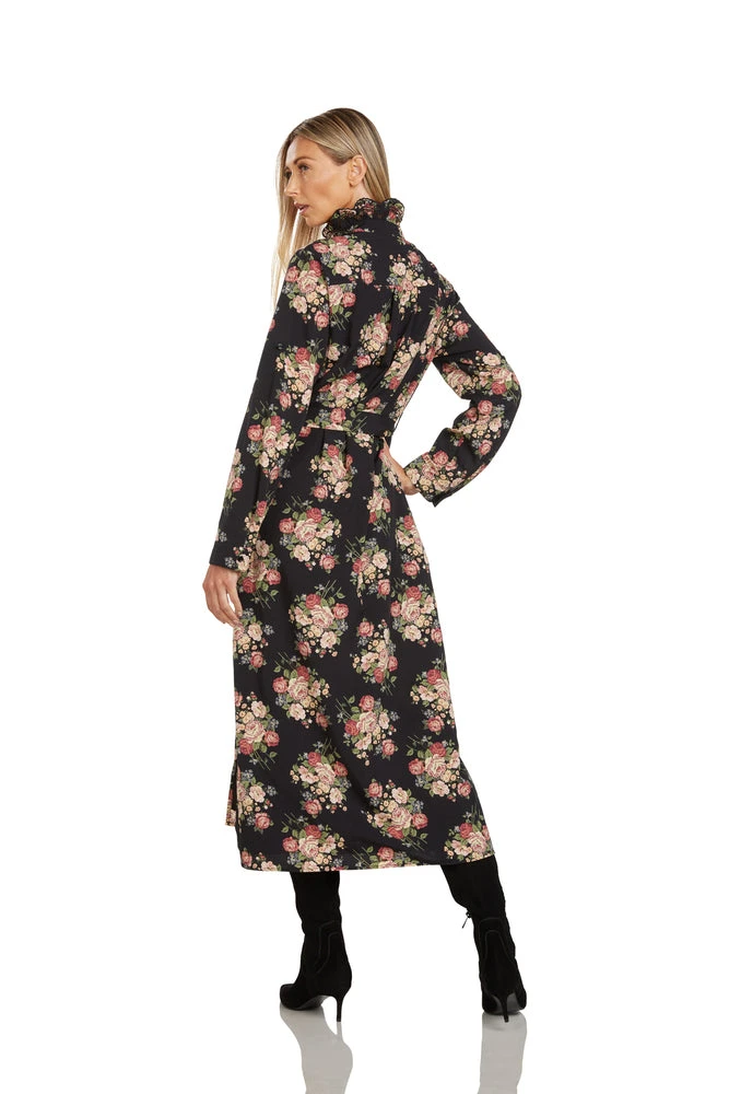 TRISH SCULLY HOME REMI BUTTON FRONT MAXI DRESS