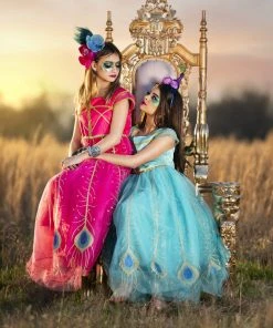 TRISH SCULLY PEACOCK PRINCESS GOWN SALE