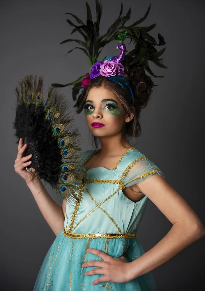 TRISH SCULLY PEACOCK PRINCESS GOWN SALE