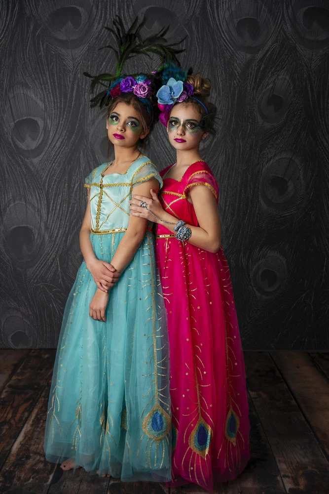 TRISH SCULLY PEACOCK PRINCESS GOWN SALE