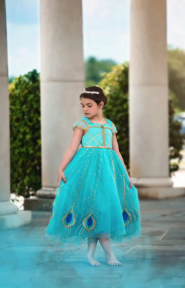 TRISH SCULLY PEACOCK PRINCESS GOWN SALE