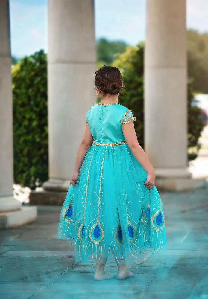 TRISH SCULLY PEACOCK PRINCESS GOWN SALE