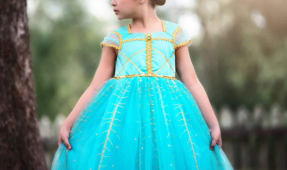 TRISH SCULLY PEACOCK PRINCESS GOWN SALE