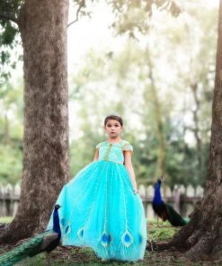 TRISH SCULLY PEACOCK PRINCESS GOWN SALE