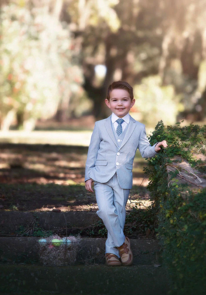 TRISH SCULLY HOME ASHFORD SEERSUCKER 3 PC. SUIT