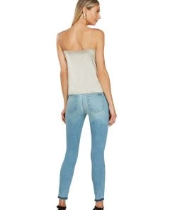 TRISH SCULLY HOME VICTORIA EMBROIDERED SATIN CAMISOLE IVORY WOMEN