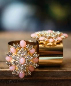 TRISH SCULLY FLEUR DE PECHE NAPKIN RINGS SET OF 2 Mother's Day Gift Guide