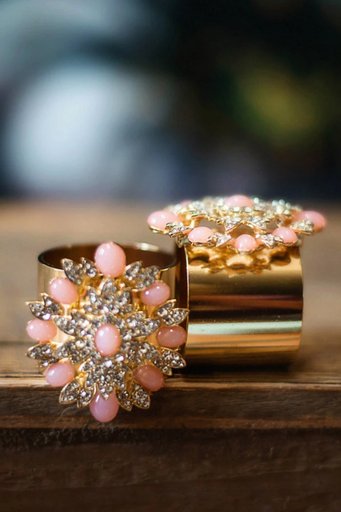 TRISH SCULLY FLEUR DE PECHE NAPKIN RINGS SET OF 2 Mother's Day Gift Guide