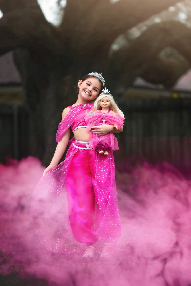 TRISH SCULLY HOME PINK GENIE DOLL OUTFIT