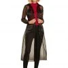 TRISH SCULLY HOME GIULIANA BUTTON DOWN DUSTER BLACK WOMEN