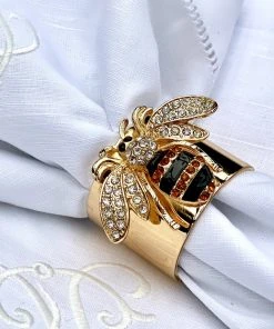 TRISH SCULLY HOME Mother's Day Gift Guide QUEEN BEE NAPKIN RING SET OF 2