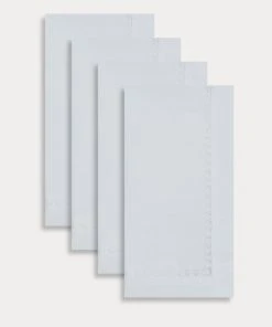 TRISH SCULLY HOME CORTONA LINEN HAND STITCHED NAPKIN SET OF 4