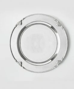 TRISH SCULLY HOME SILVER PLATED YORKSHIRE CHARGER PLATE