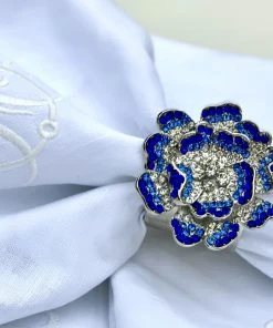 TRISH SCULLY HOME JOLIE FLEUR NAPKIN RING SET OF 2