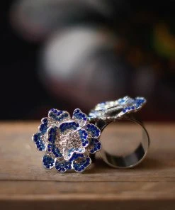 TRISH SCULLY HOME JOLIE FLEUR NAPKIN RING SET OF 2