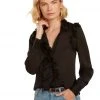 TRISH SCULLY CASSANDRA BLOUSE BLACK