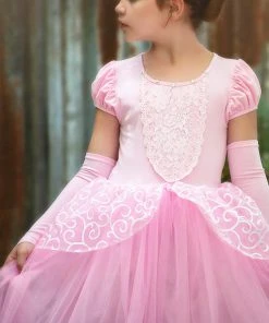 TRISH SCULLY HOME PRINCESS ADELINE GOWN & GLOVES SET PINK