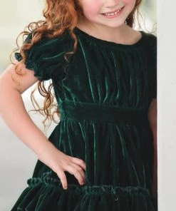 TRISH SCULLY HOME HOLLY DRESS EMERALD