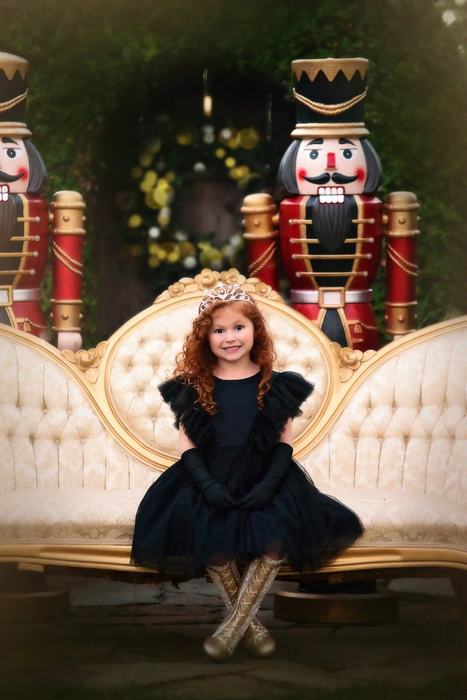 TRISH SCULLY GIRLS MILLY DRESS BLACK