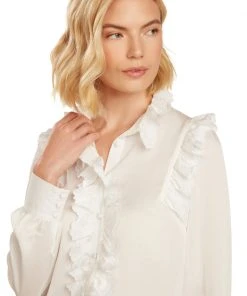 TRISH SCULLY WOMEN CASSANDRA BLOUSE WHITE