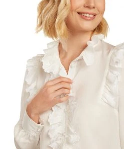 TRISH SCULLY WOMEN CASSANDRA BLOUSE WHITE