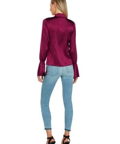 TRISH SCULLY HOME WOMEN MARGOT BLOUSE ORCHID