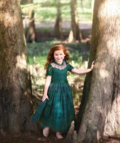 TRISH SCULLY HOME HARMONY GOWN BLACKWATCH TARTAN Spring/Summer 2022