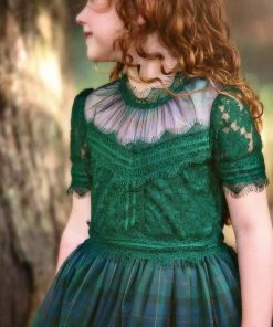 TRISH SCULLY HOME HARMONY GOWN BLACKWATCH TARTAN Spring/Summer 2022