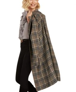 TRISH SCULLY EMILIA PLAID COAT WOMEN